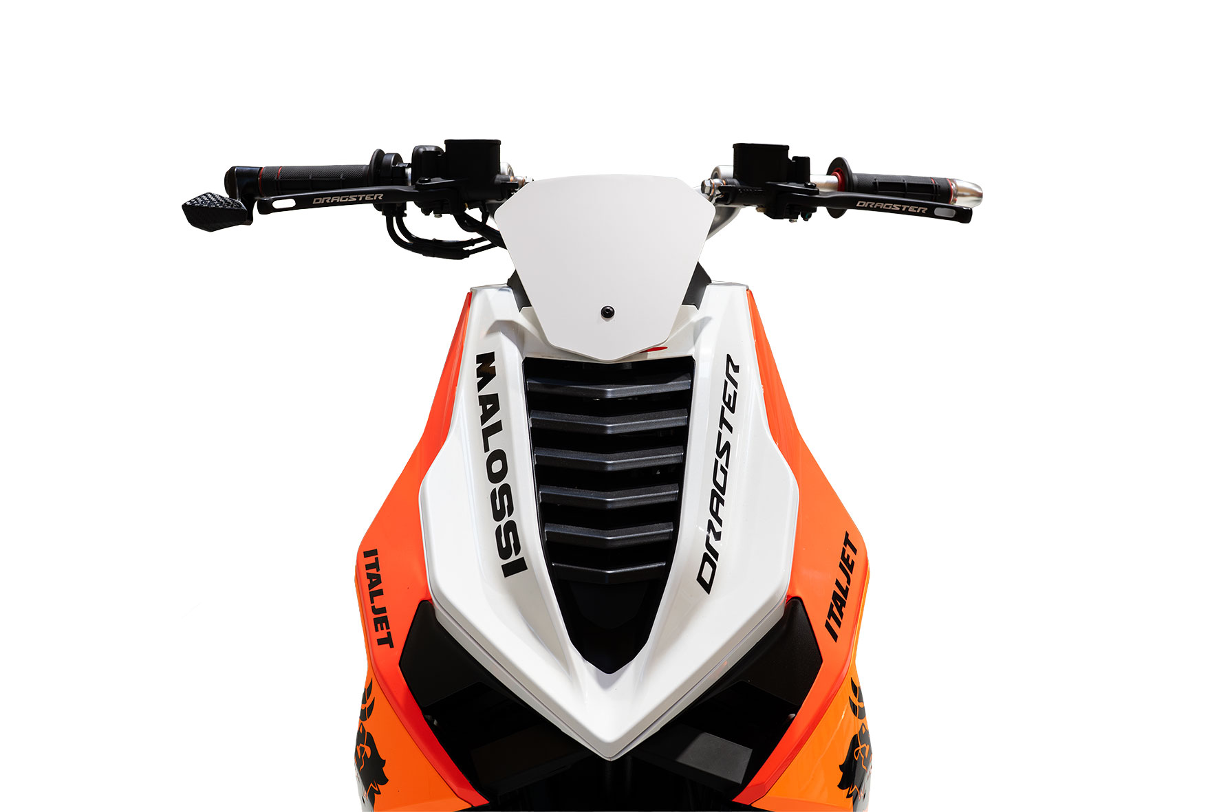 WHITE MHR SCREEN FOR 125 - 200 - 300 EURO 5 DRAGSTER - WIDTH 20 X HEIGHT 18,5 X THICKNESS 0,3 CM